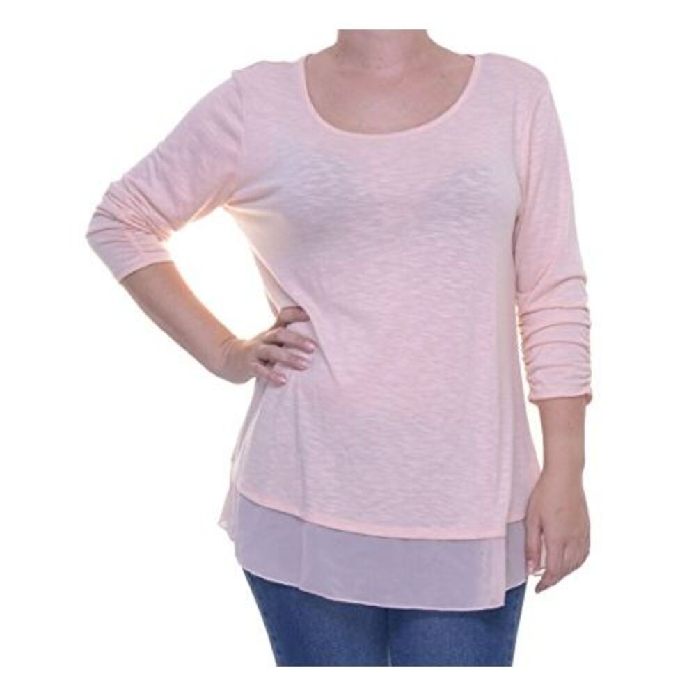 Style & Co Chiffon Hem Top